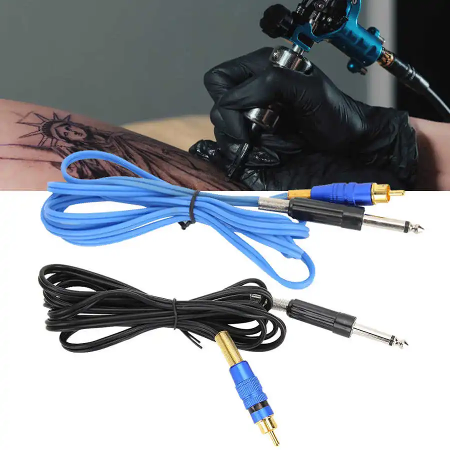 Татуировки Клип шнур 6 35 мм RCA разъем татуировки для тату машины прямая головка |