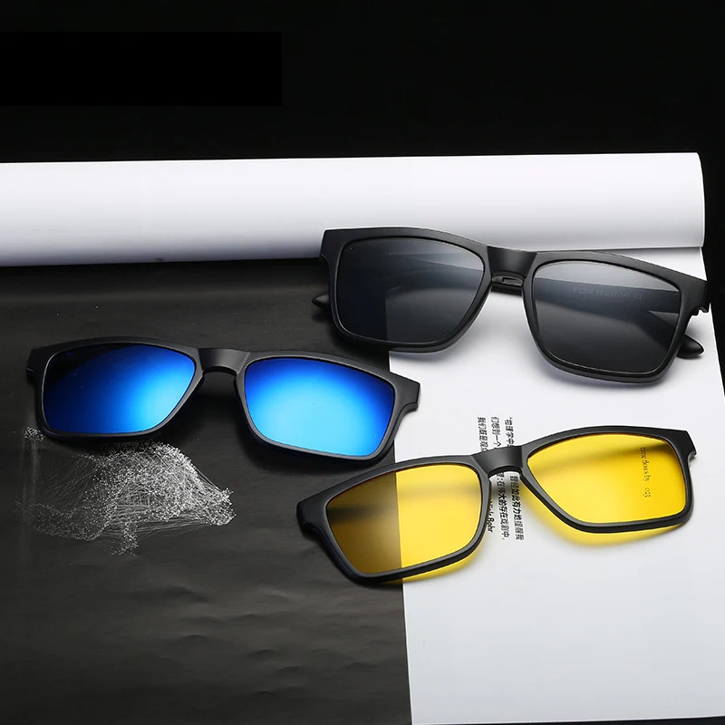 Поляризованные солнцезащитные очки с клипсой для мужчин и женщин магнитной