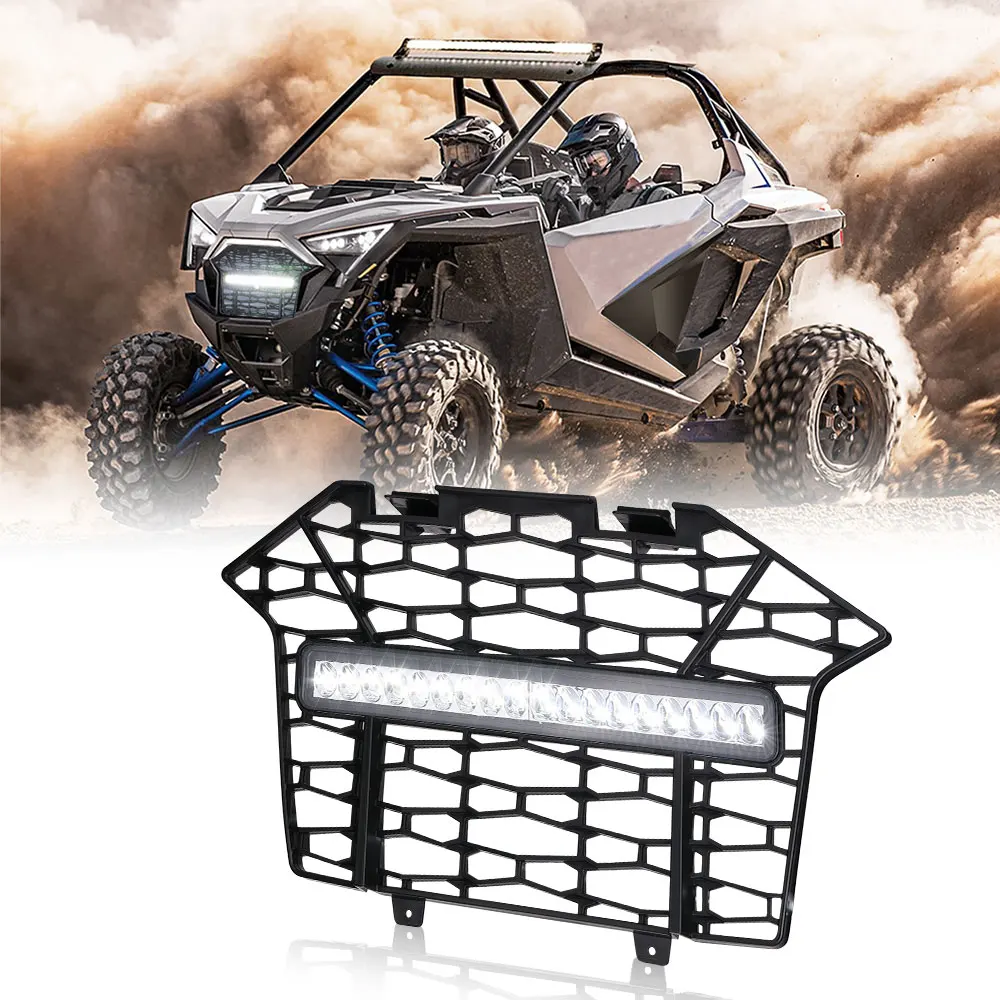 Mesh Grille Grill 2020 2021 2022 Compatible With Polaris Rzr