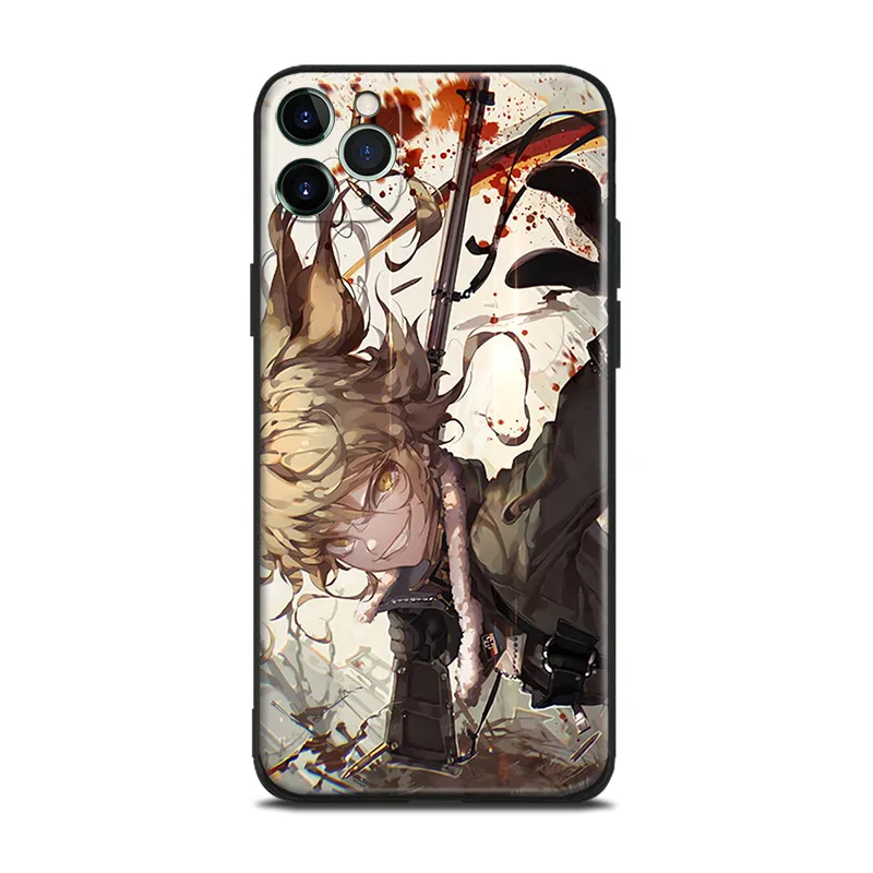 the saga of tanya the little girl silicone phone case for iphone se 6 6s 7 8 plus x xr xs 11 12 mini pro max glass cover shell free global shipping
