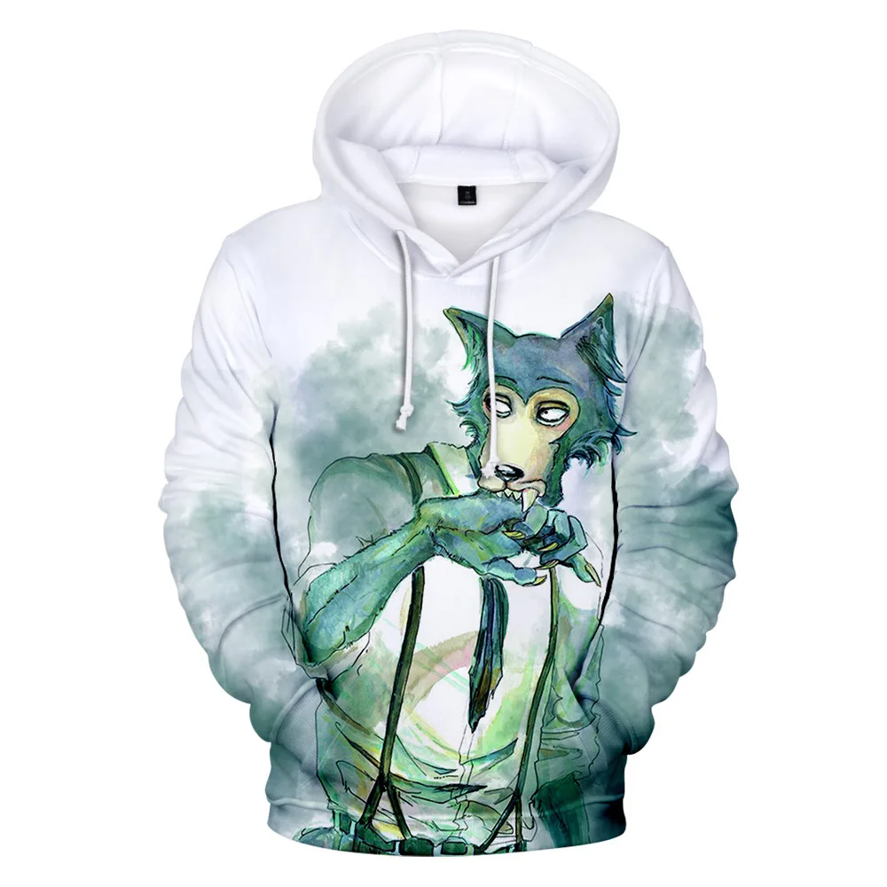 

BEASTARS Косплей популярный свитер лего Хару 3D печать Свободное пальто с капюшоном трендовая Студенческая Толстовка с длинным рукавом унисекс