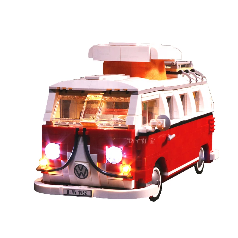 

Набор со светодиодсветильник кой, совместимый с конструкторами Volkswagen T1 10220 21001 (светильник ка, без блока)