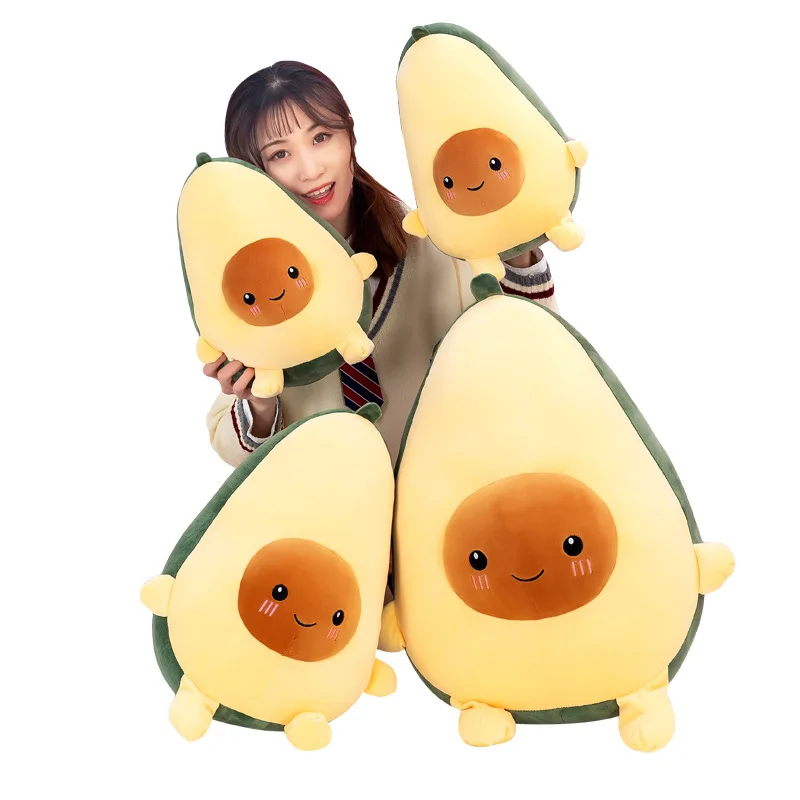 

25-40cm Soft Avocado Stuffed Plush Toy Cartoon Fruit Pillow Plush Doll Toys Soft Cute Avocado Doll Birthday Gift
