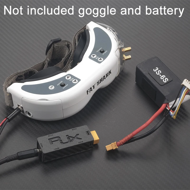 1PCS FPV Goggle XT60 to DC Plug BEC with Power Battery Extension Cable 3-6S Lipo Spare Parts for RC Drone Quadcopter Fatshark | Игрушки и
