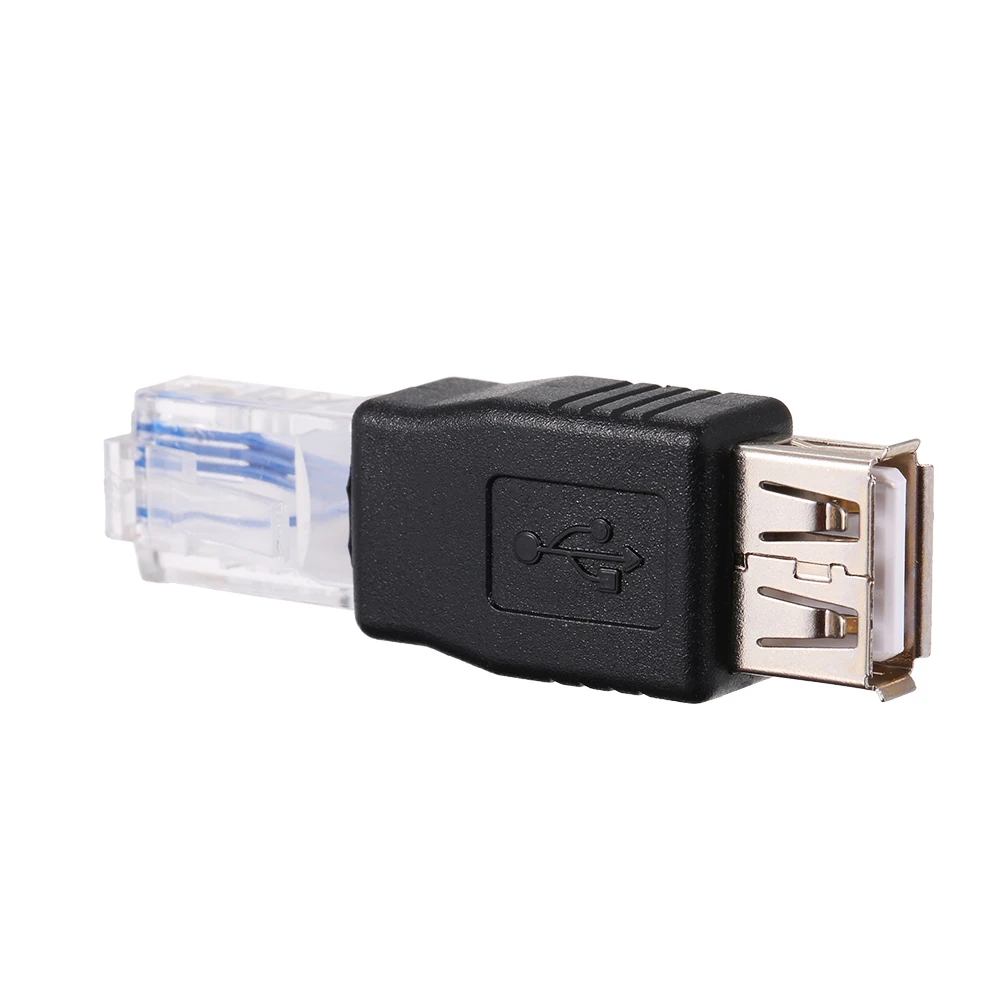 Адаптер конвертер RJ45 папа разъем USB A мама Ethernet для маршрутизатора подключение к