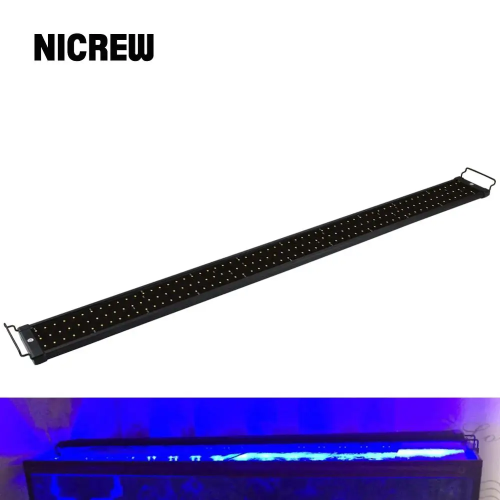 Аквариумный светодиодный светильник Nicrew 98 150 см для аквариума бар SMD 32 Вт с