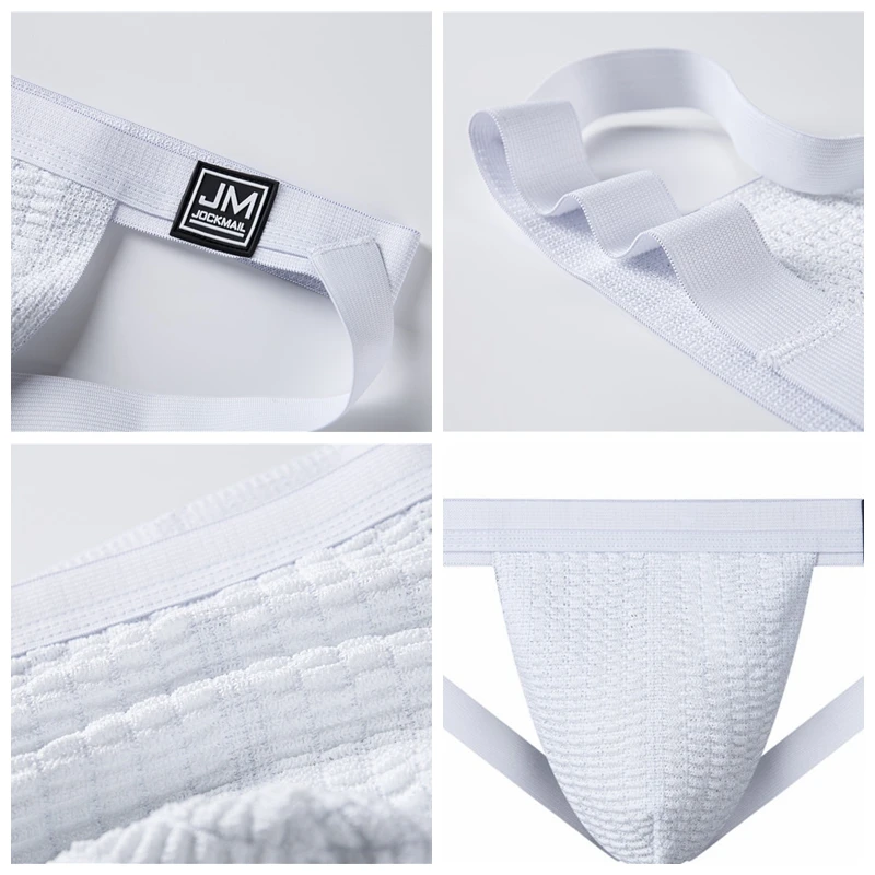 

JOCKMAIL Men's Underwear Sexy Briefs Jockstrap Pouch Cuecas Cotton Panties Thongs Mesh Underpants Gay Slip Homme Srting Rainbow