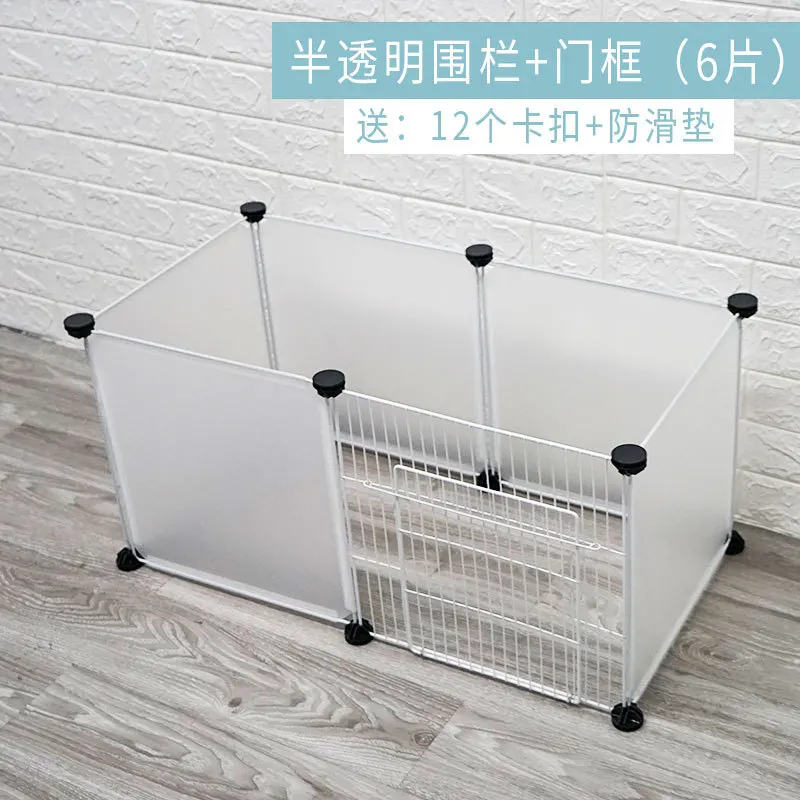 

H1 Multifunctional Pet Fence Strong Load Bearing Metal Cage for Small/ Medium Dog Cat Pig DIY Easy Install Rabbit Cheap