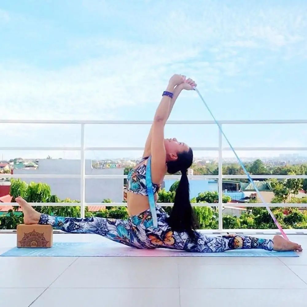 С высокой талией модное платье с принтом и бантом для леггинсы yoga Штаны