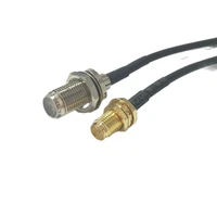 new modem coaxial cable rp sma female jack nut switch f female jack connector rg174 cable pigtail 20cm 8 adapter rf jumper