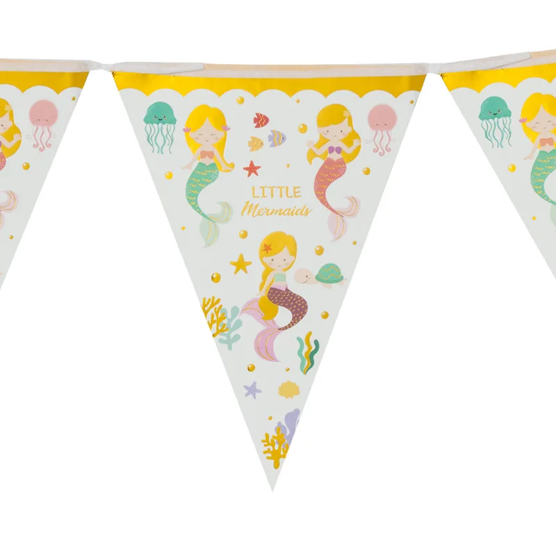 Прямая поставка бронзовая Русалочка для девочек товары дня рождения бумажный