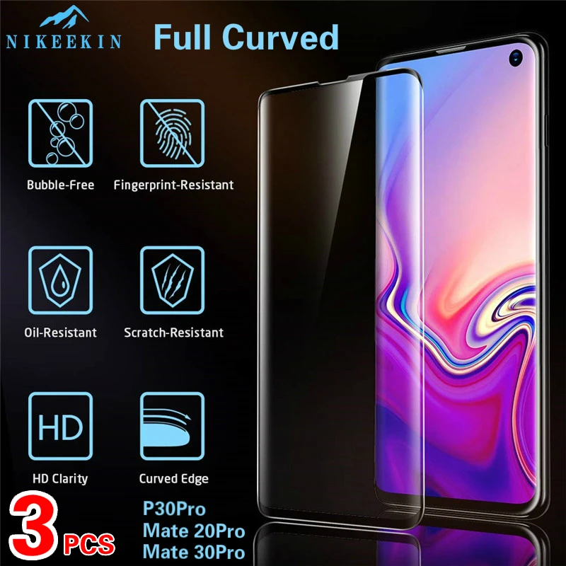 3 шт. закаленное стекло для Huawei Mate 30 Pro Lite защита экрана на 20 стеклянная пленка P30 10