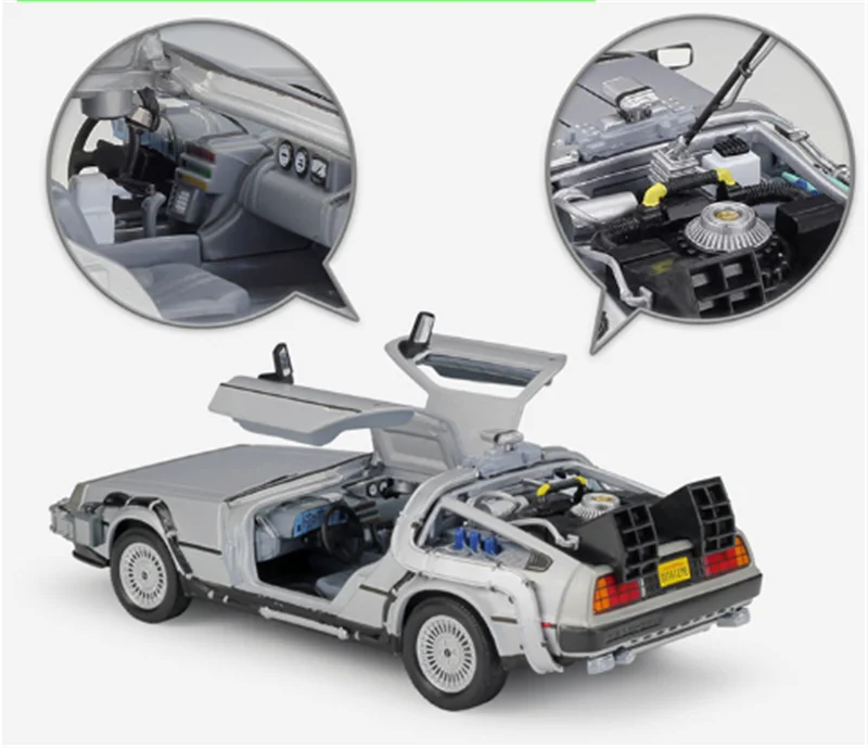Коллекция 1:24 шкала литья под давлением модель автомобиля игрушка Назад в будущее