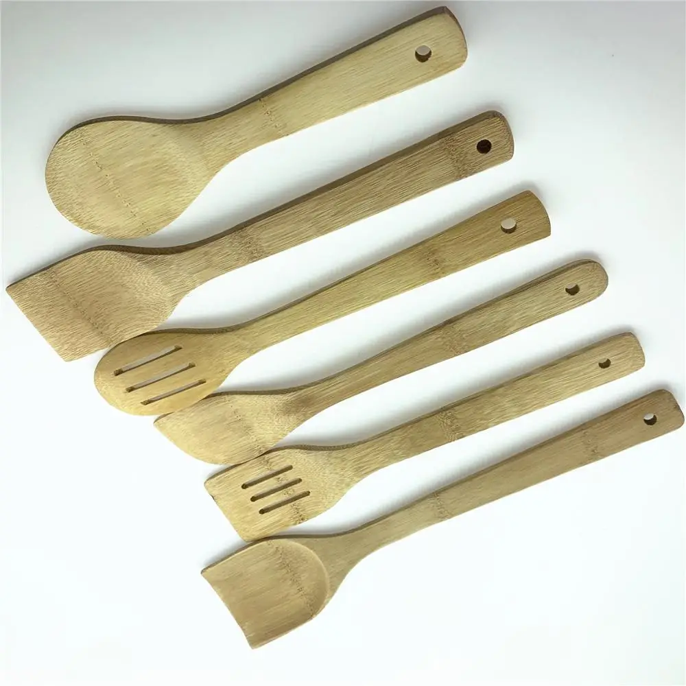 Деревянная бамбуковая лопатка деревянная с антипригарным покрытием Бамбуковая