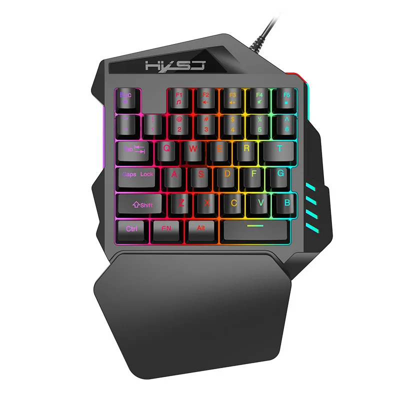 Free Wolf V100 Одноручная клавиатура трон левая рука машинное оборудование Handfeel игровая клавиатура Amazon EBay пересечение границы