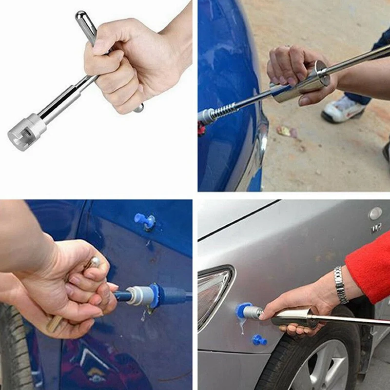 vender 91 Pçs Dent Extrator Carro Extrator Dent Removedor Kit De Ferramentas Dent Extrator Kit Remoção Do Risco Para Carros Reparação Dent Com Guias