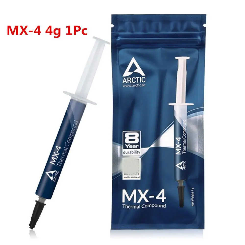 Arctic MX-4 cpu 2g 4g 8g 20g видеокарта термопаста силиконовая MX 4 кулер трубка MX-2 MX 2 Чип Процессор соединение смазки - Цвет лезвия: MX-4 4g 1Pc