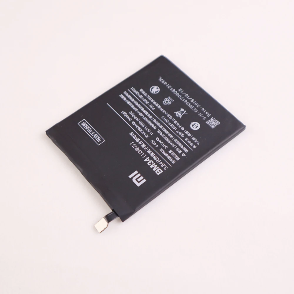 100% Original BM34 Battery For Xiaomi Mi Note Pro 4GB RAM 3010mAh Real Capacity Replacement Free Tools Retail Package | Мобильные