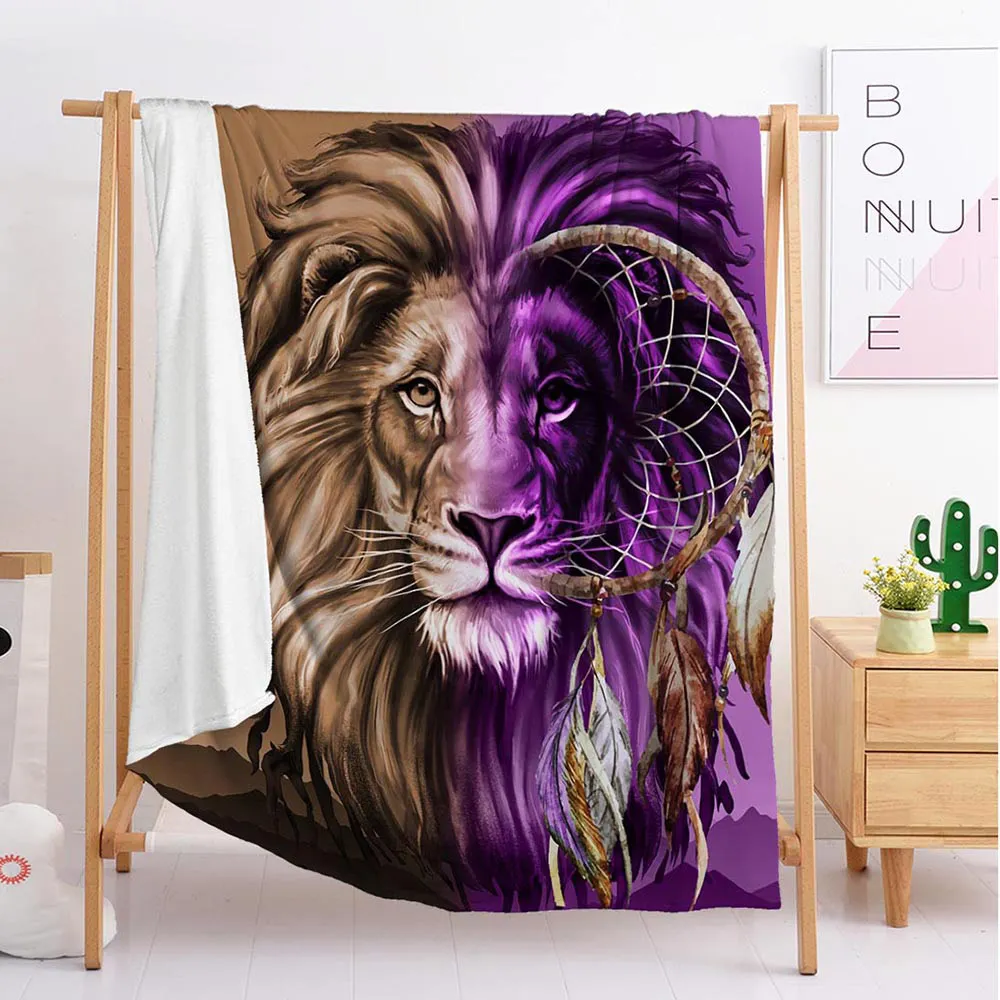 Miglior 2020 King Tiger Animal Coperte Personalizzate Coperta Da Tiro Di Grandi E Piccole Dimensioni Coperta Da Tappezzeria Coperta Da Letto Coperta Di Flanella