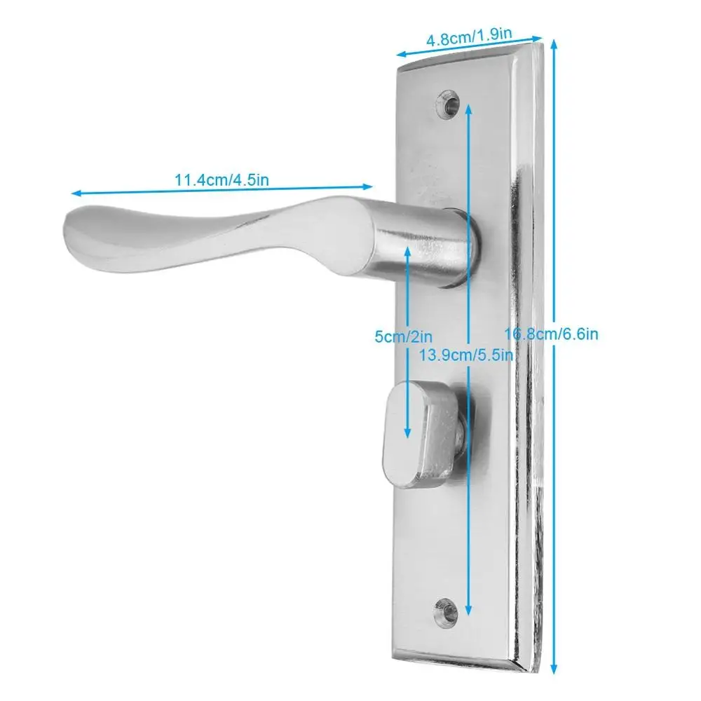 Замок дверной из алюминиевого сплава с защитой от кражи ручка для межкомнатной