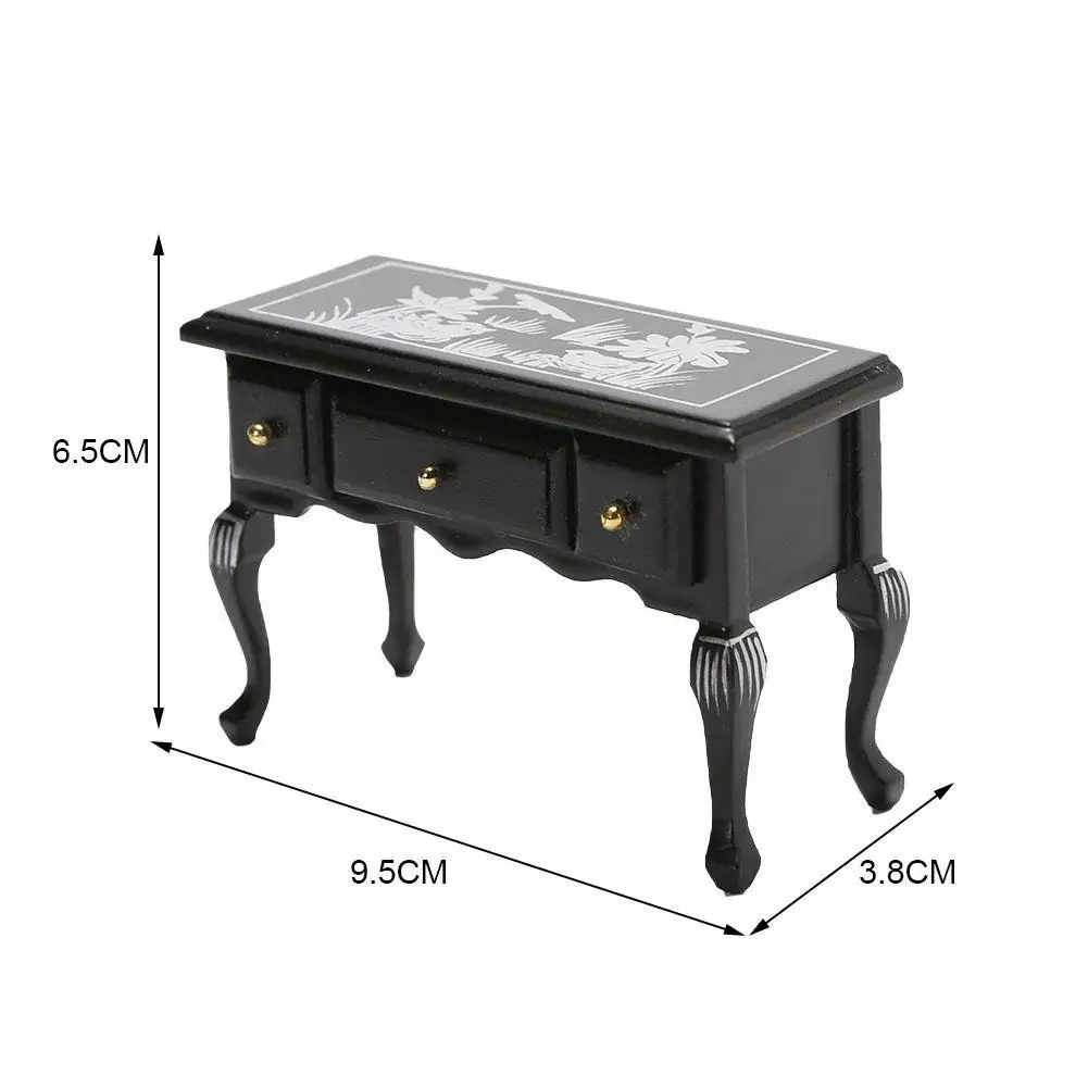 

1/12 Dollhouse Miniature Mini Wooden Miniature Dresser Simulation End Table Furniture Toys For Doll House Decoration Accessories