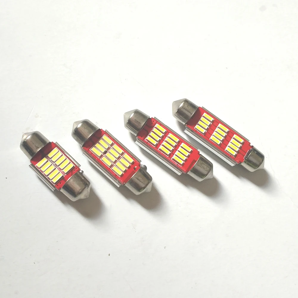 2 шт. автостайлинг 31 36 39 41 мм безотказный светодиод 12 В 4014 SMD гирлянда Внутреннее