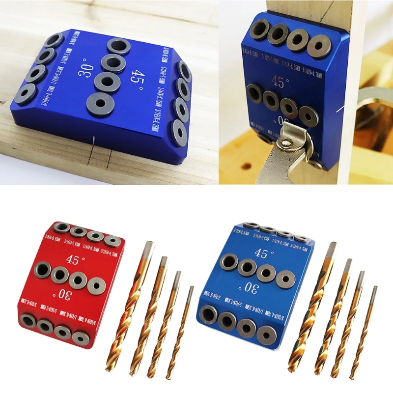 

High Precision Woodworking Drilling Locator Drilling Guide Kit DIY Tools