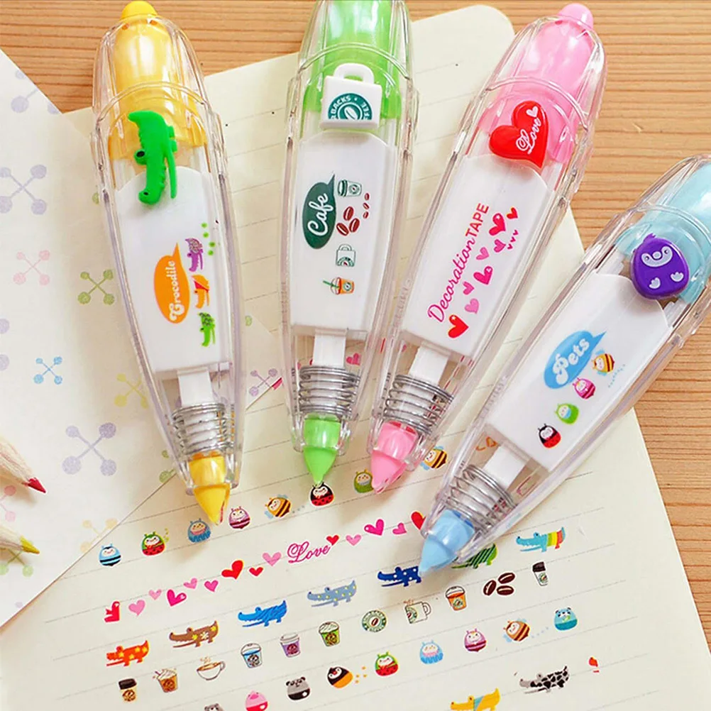 

Корейская креативная Корректирующая лента, наклейка, милая мультяшная книга, декоративные школьные принадлежности, новинка, офисные школь...