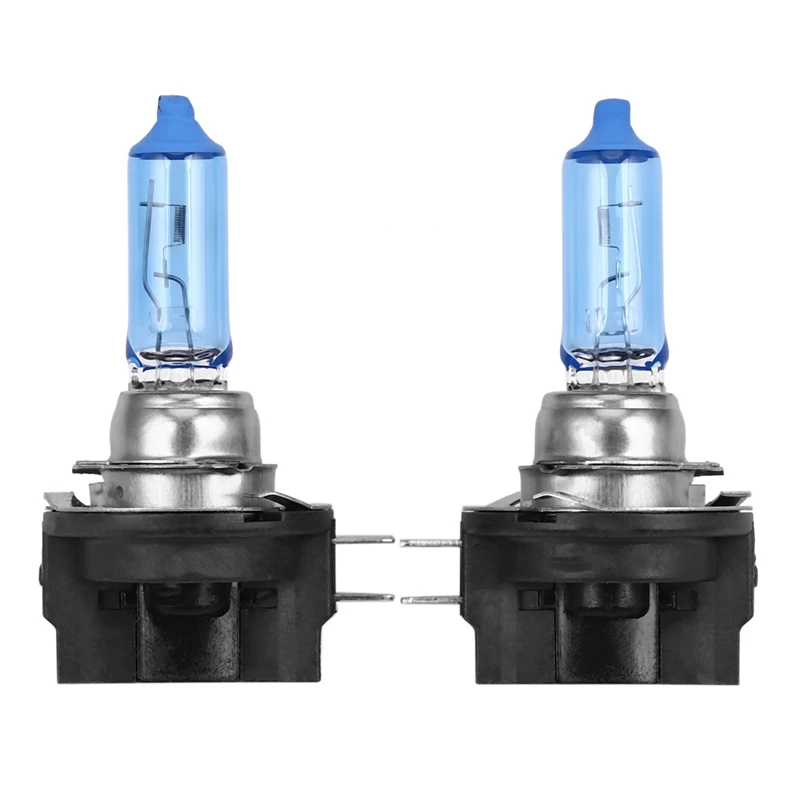

2x H11B 55W Car Halogen Light Headlight Bulb Lamp Bright White 6000K DC12V