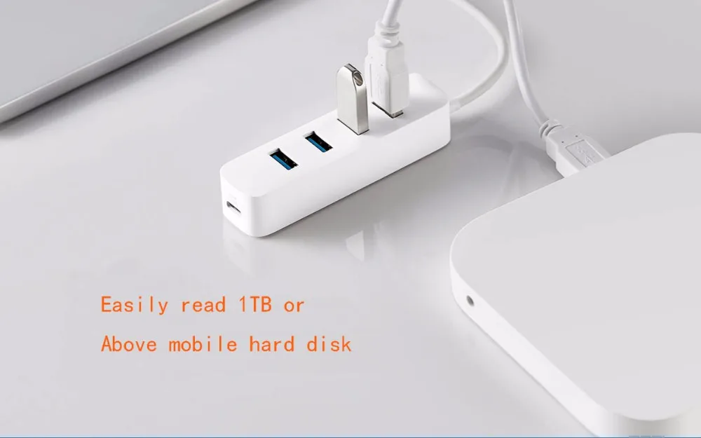 Xiaomi USB 3,0 разветвитель четыре порта USB расширения/USB3.0 высокая скорость передачи/легкий портативный type-c USB-C зарядки