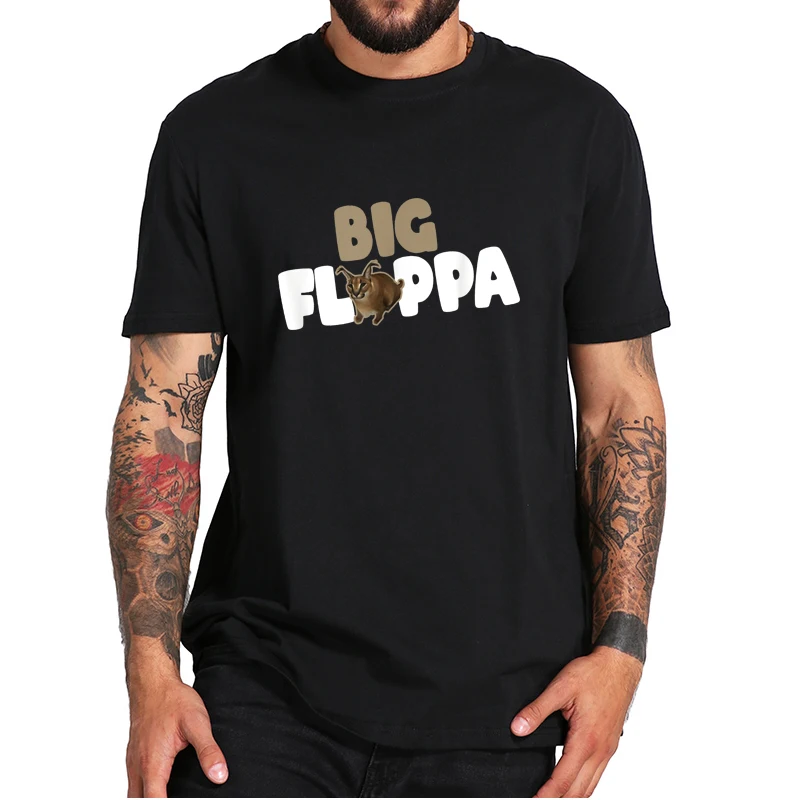 

Big Floppa Zabloing Funny T-Shirt Classic Internet Meme Caracal Cat Animal Essential Tee Shirt EU Size 100% Cotton For Cat Lover