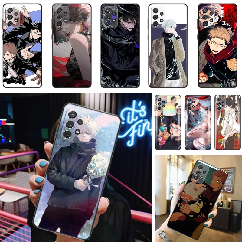 

Jujutsu Kaisen Fushiguro Megumi Sukuna Satoru Gojo Yuji Itadori Phone Case For Samsung Galaxy A52 4G 5G A72 Cases Back Cover