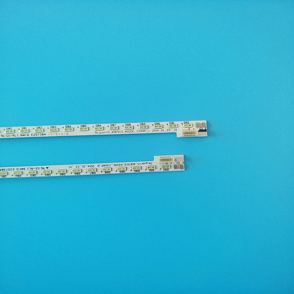 

663mm 2PCS LED Backlight Strip 92 Lamps For 60E510_4020C_23S4P_L/R 7710-660000-L000 7710-660000- R000 1555-R6000000-01 60E510E