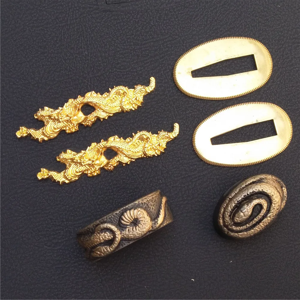 Набор змеиной тематики искусственный японский самурайский меч Цуба для катания