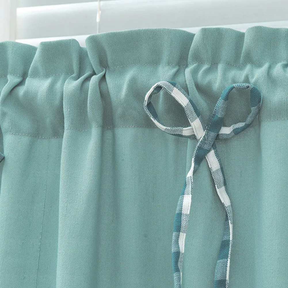 Короткая занавеска Valance для гостиной в пасторальном стиле кухни спальни с бантом