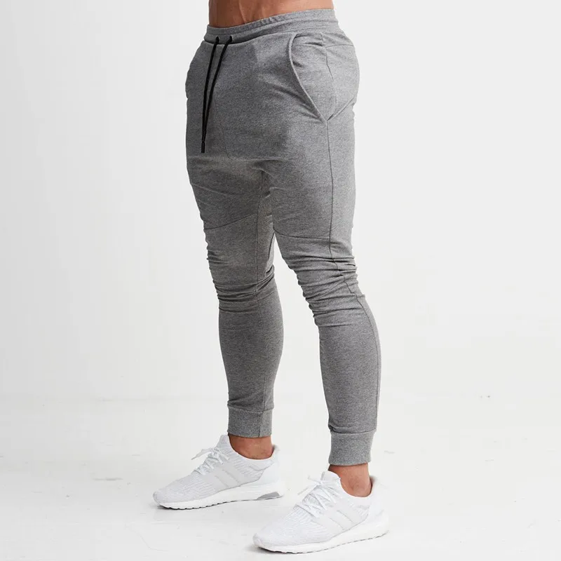 

Muscle Brothers Blank Sport Slim Trousers Running Fitness Straight Barreled Stretch Leisure Sports Trousers