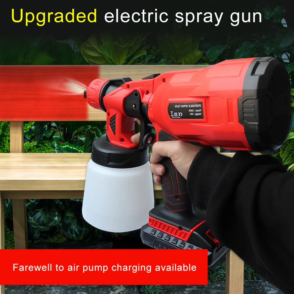 

Electric Cordless Spray Gun 3 Different Spraying Methods Adjust The Output Of Paint Freely Charging Mode Atomizing Power Tool