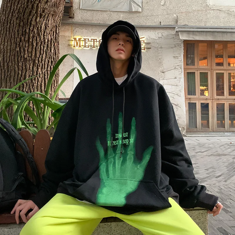 

Толстовки для мужчин Harajuku Толстовка с длинным рукавом с принтом Plam Мужская толстовка большого размера 5XL Повседневная Толстовка Xxxtentacion для ...