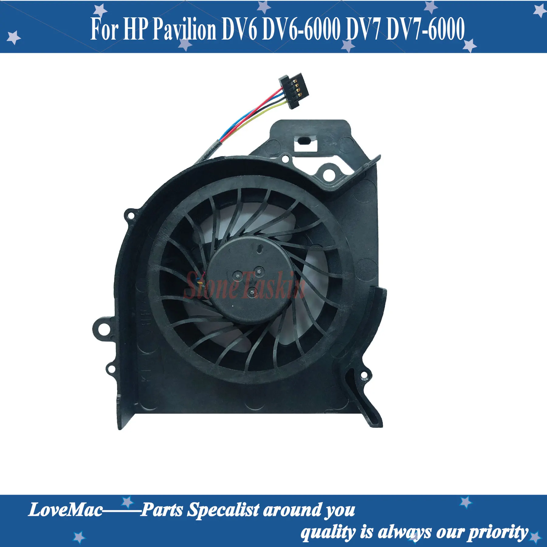 Новый оригинальный вентилятор для процессора HP Pavilion DV6 DV6-6000 DV7 DV7-6000 P/N KSB0505HB 100%