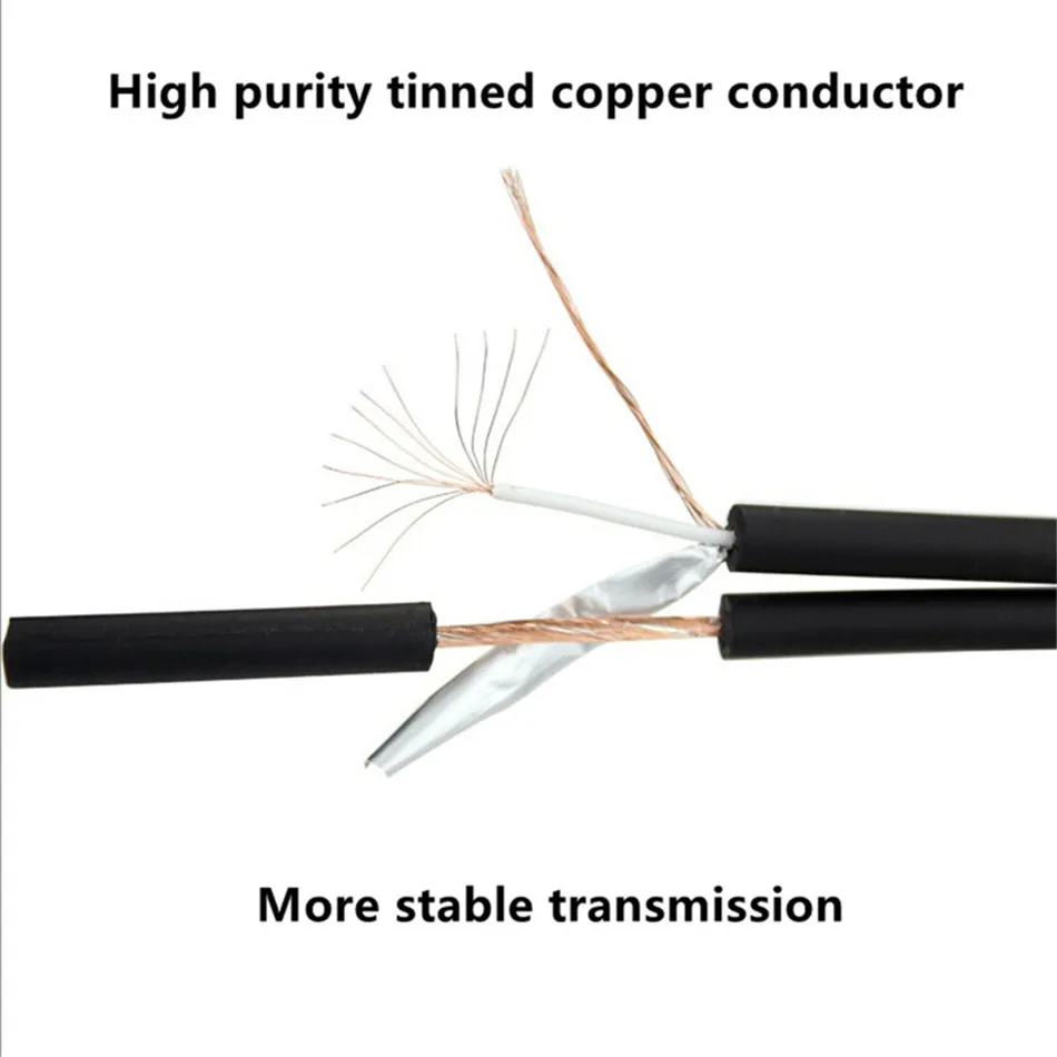 Аудиокабель 2RCA-2 RCA штекер штекер-штекер AV Видео Кабель 1 8 м 3 5 10 15 провод для ТВ DVD