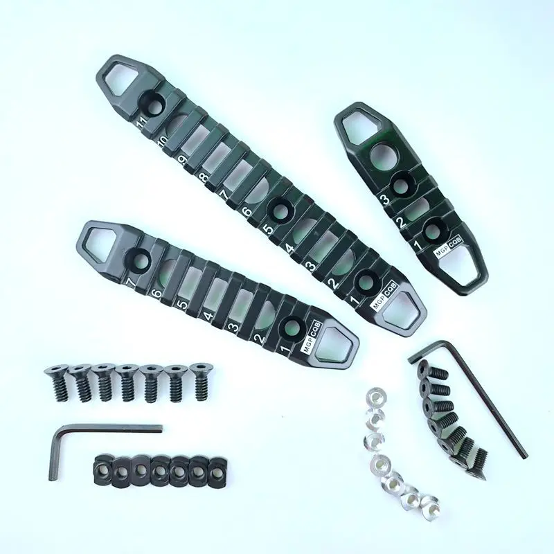 

3 7 11 слотов M-Lok / Keymod Тактический наручник металлическая направляющая секция Пикатинни Вивера набор креплений для винтовки охоты
