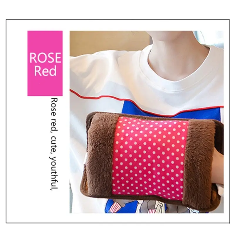 Длинная плюшевая бутылка для горячей воды с электрическим подогревом