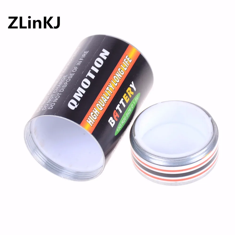 Скрытый контейнер в форме батарейки для хранения купюр монет таблеток идеальный