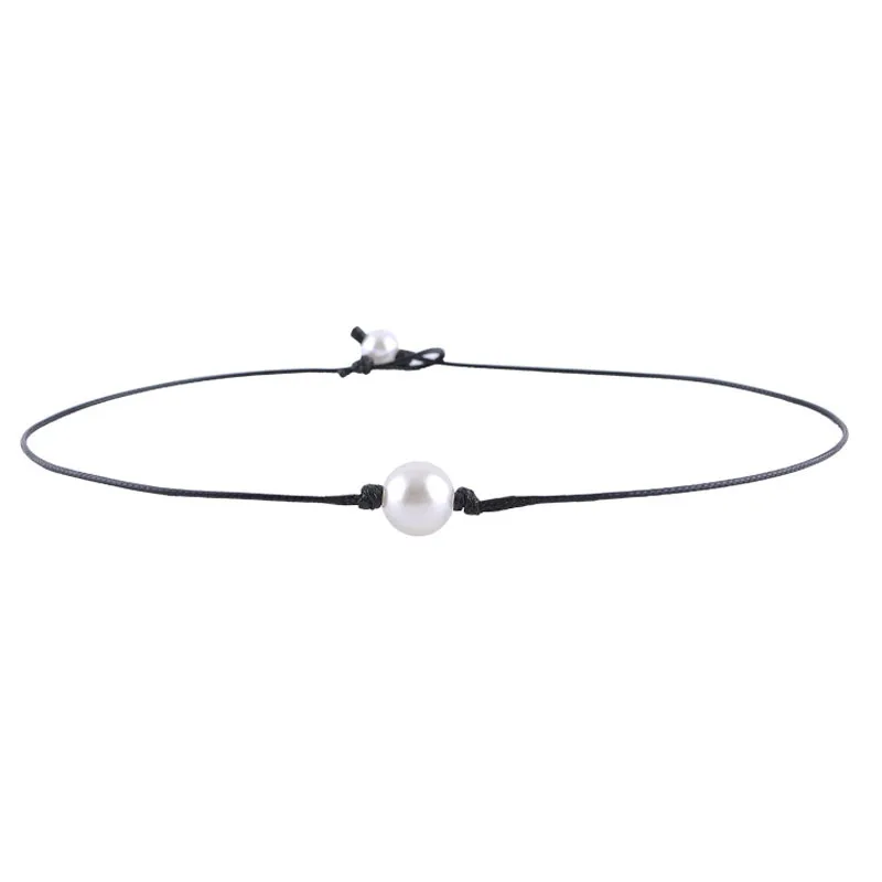 Природное ожерелье для женщин зеленый синий цвет простое короткое подарок