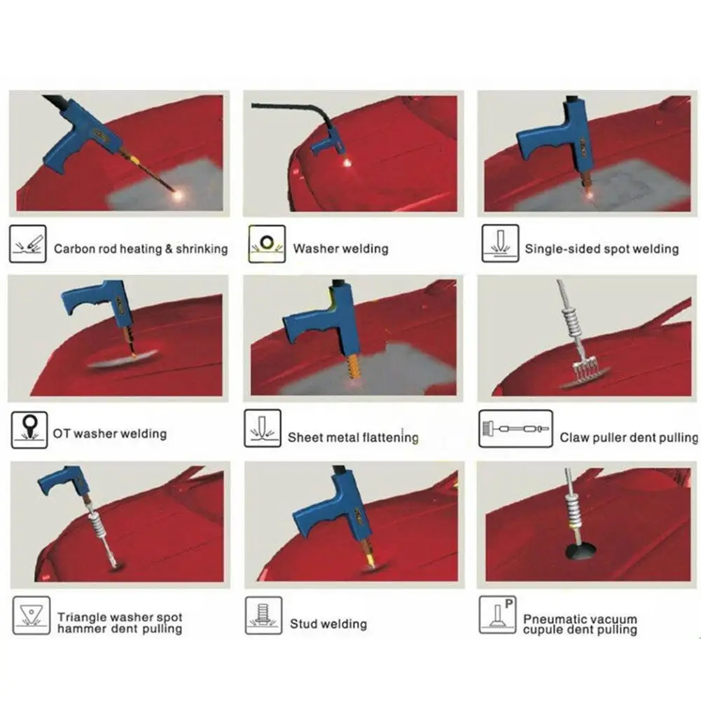 Инструмент для ремонта автомобильных металлических вмятин аппарат точечной