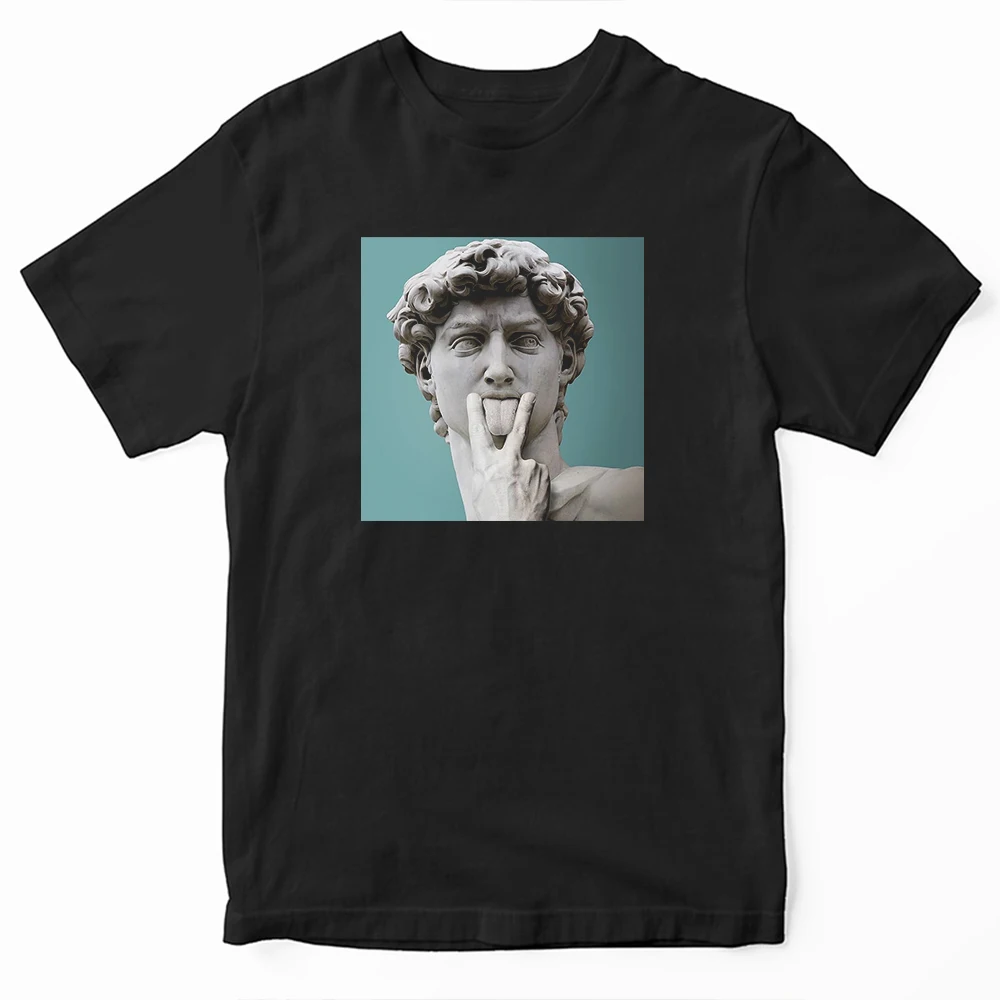 Забавные мужские четыре стиля статуя ретро модные креативные 100% хлопковые