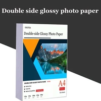 high quality 50 a4 sheets double sided high glossy photo gloss for inkjet printer photo white card paper coated paper