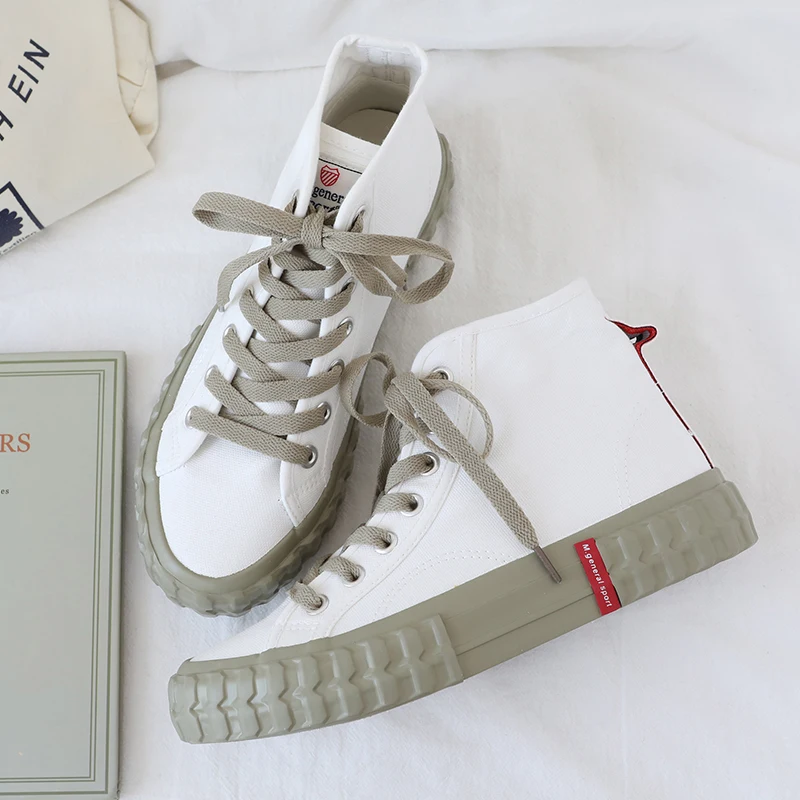 Дышащие кроссовки 2019 года Женские Повседневные высокие на шнуровке женская