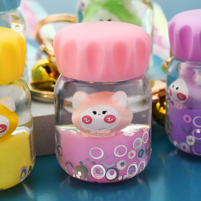 Cute Fashion Acrylic Keychain Into The Oil Wizard Water Cup Creative Cartoon Fun Charm Keychain Ladies Bag Mobile Phone Keychain