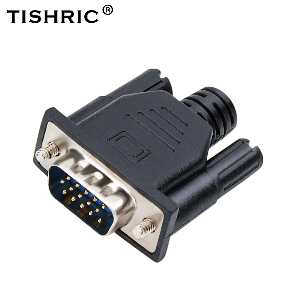 Адаптер Виртуального дисплея TISHRIC VGA, вилка-пустышка для нагрузки VGA EDID, Безголовый видеокабель, Подключение Hdmi